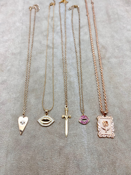 Luv Struck Charm Necklaces