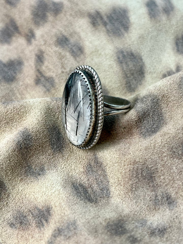 Rutile Quartz Stone Ring