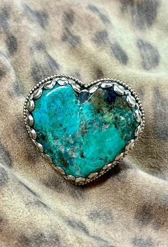 Turquoise Heart Ring