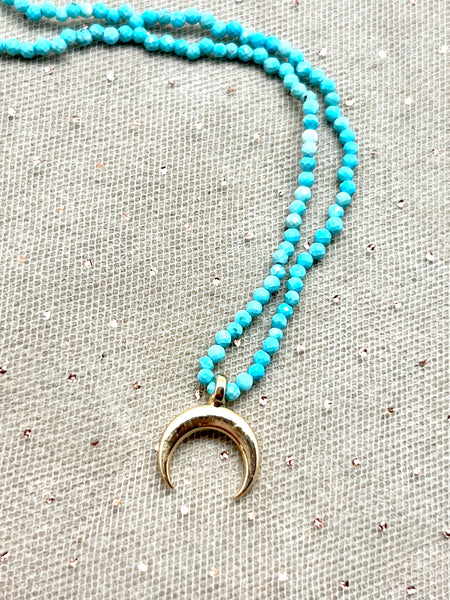 Turquoise Tiny Charm Necklace