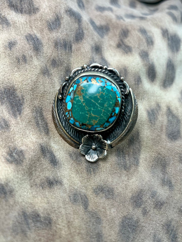 Turquoise Flower Ring