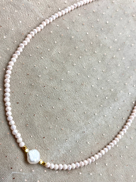 Pearl Solitaire Necklace