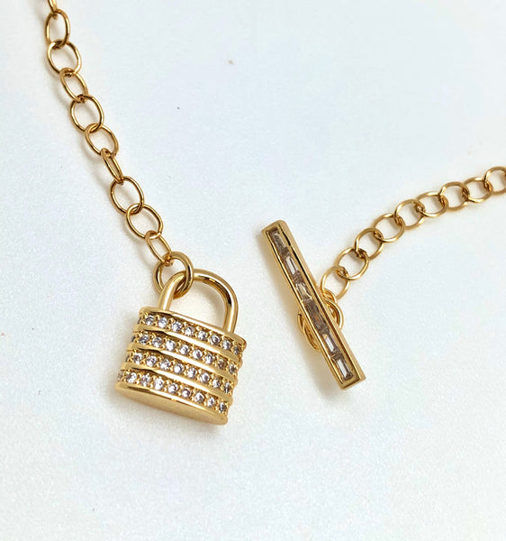 Lover’s Lock Toggle Necklace